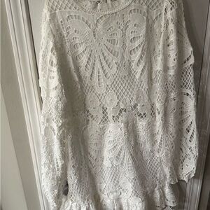Showpo White Lace Dress